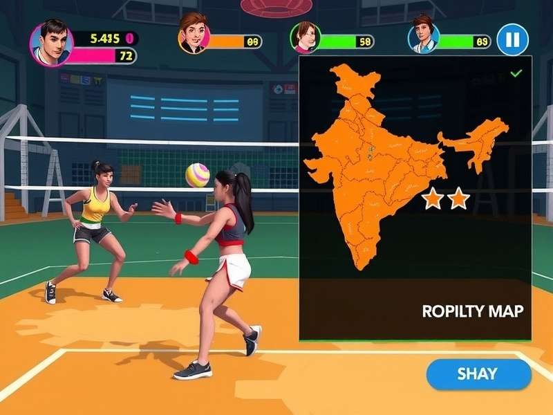 Volley Spice Rush tournament mode interface